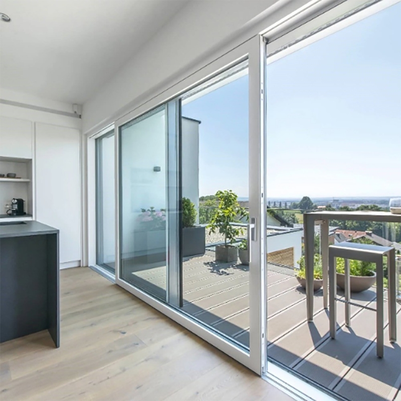 70mm Width Sliding Door Hurricane-Proof Energy- Heavy-Duty Aluminum Lift and Slide Doors