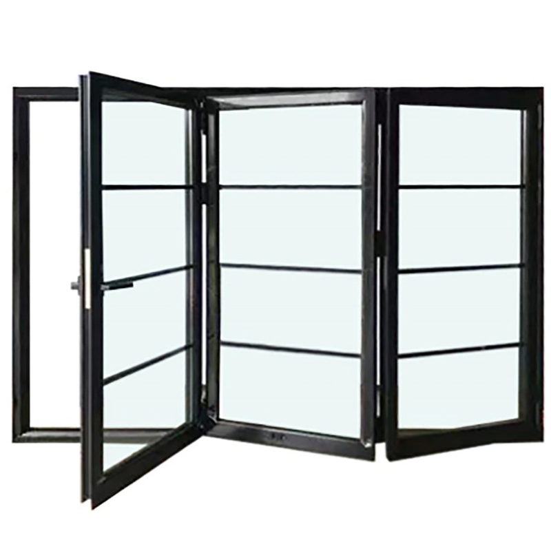 10 Sealing Layers Modern Style Bi Folding Door for Standardized Production Needs