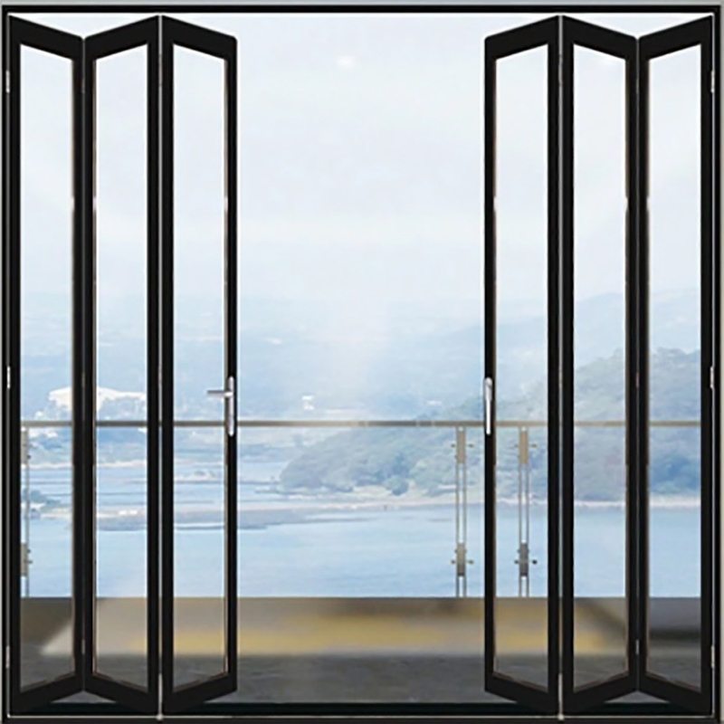 10 Sealing Layers Modern Style Bi Folding Door for Standardized Production Needs