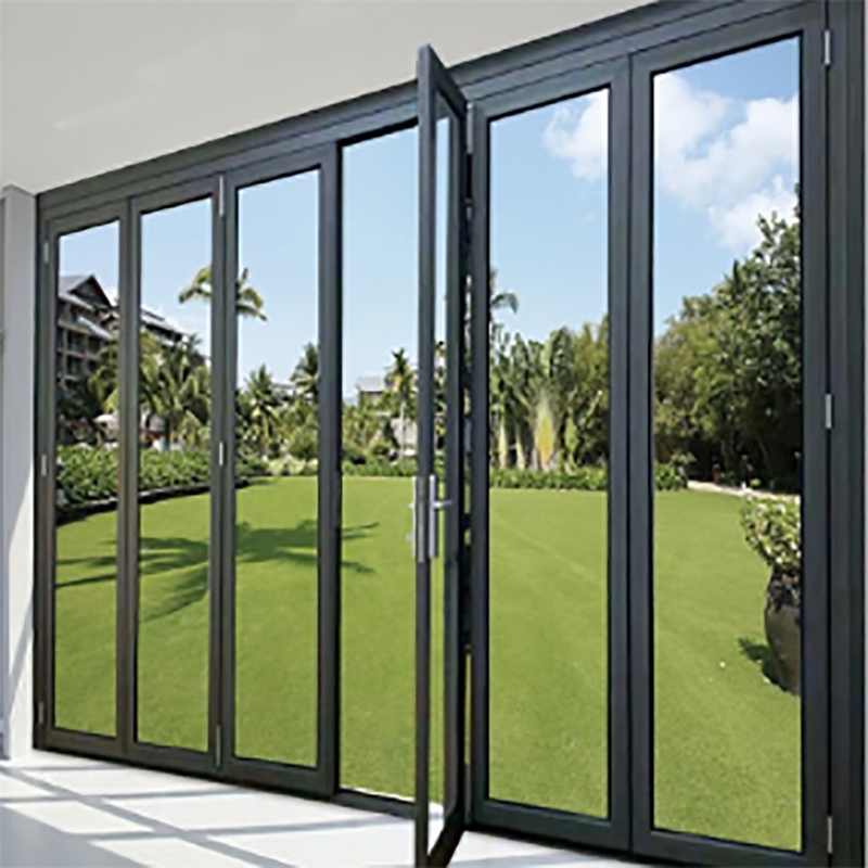 10 Sealing Layers Modern Style Bi Folding Door for Standardized Production Needs