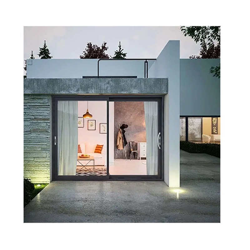 10 Sealing Layers Aluminum Sliding Door ISO9001 Certified for Production Capacity