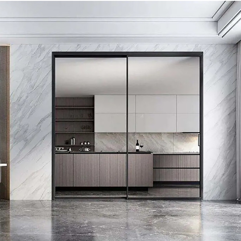 10 Sealing Layers Aluminum Sliding Door ISO9001 Certified for Production Capacity