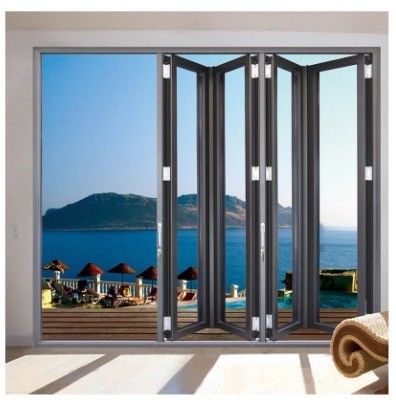 Residential Project Must-Have Aluminum Bi-Fold Doors With Triplex Glass Upgrade Option