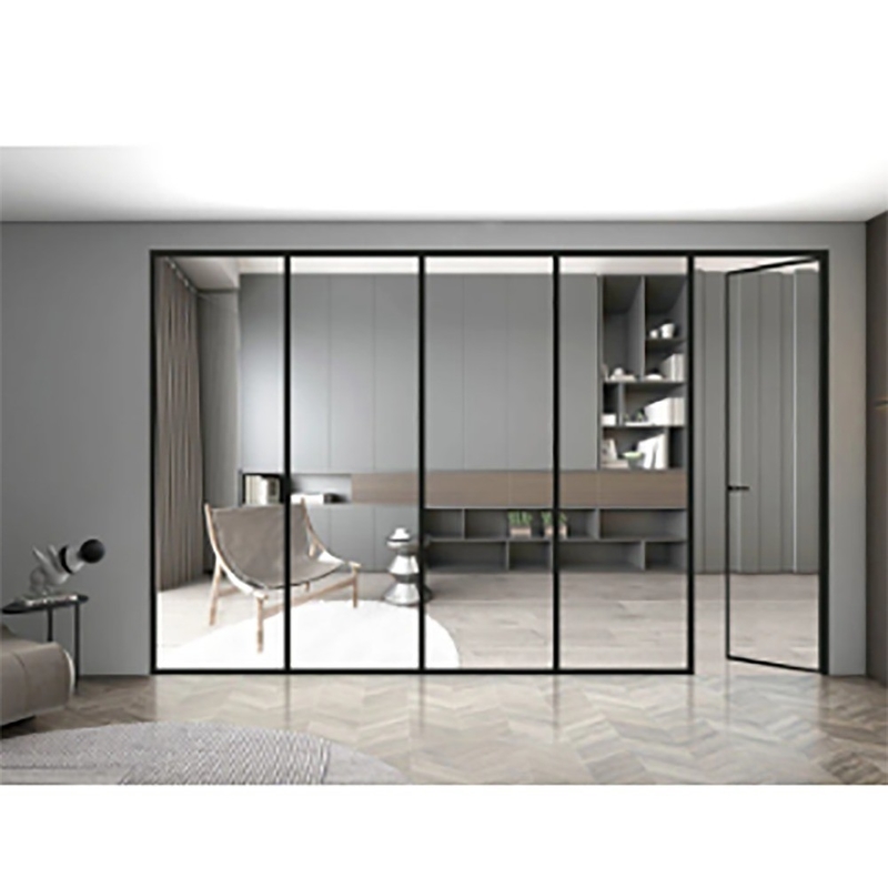 10 Sealing Layers Finished Aluminum Alloy Casement Doors For Customized Facade Solution