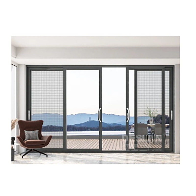 10 Sealing Layers Finished Aluminum Alloy Casement Doors For Customized Facade Solution