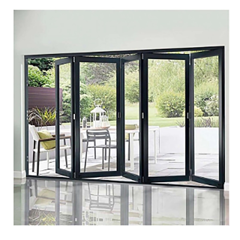 Bi-Fold Door ISO14001 Customized Project Design with Optional Colour and 70mm Width