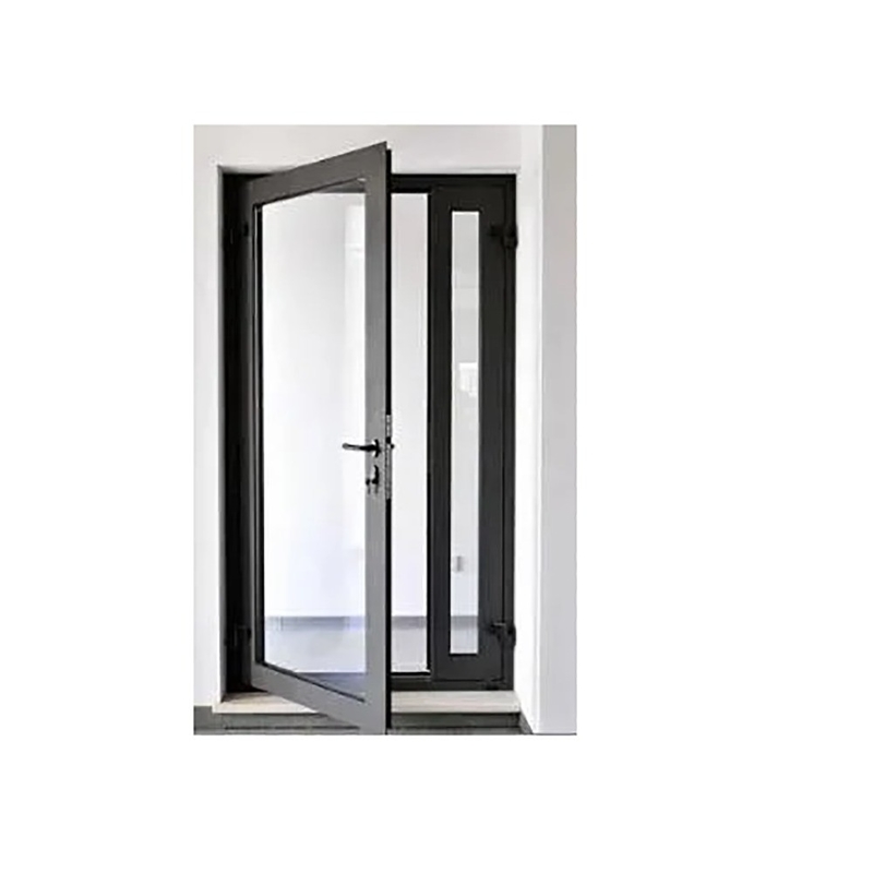 European Style Aluminum Alloy Casement Door Minimalist Design and Triplex Glass Upgrade