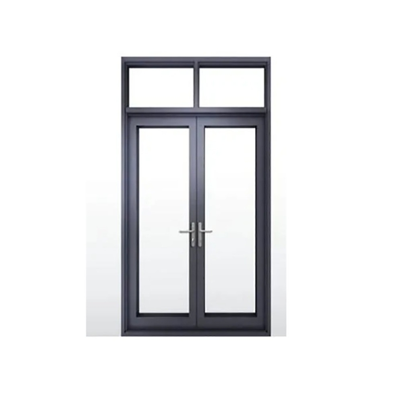 European Style Aluminum Alloy Casement Door Minimalist Design and Triplex Glass Upgrade