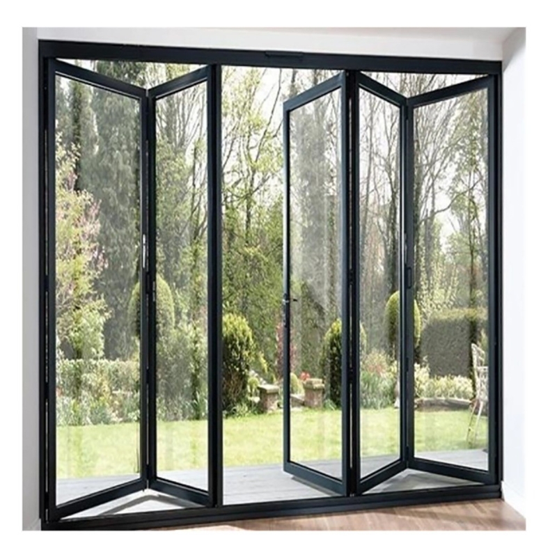 Waterproof SKATE large scale aluminium sliding door with wide frame and double glazed