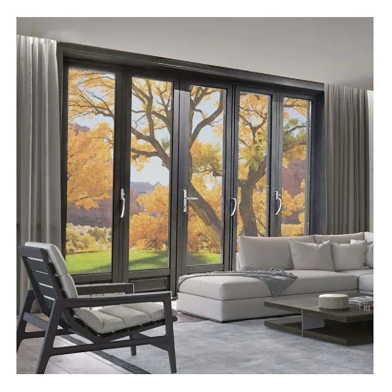 Waterproof SKATE large scale aluminium sliding door with wide frame and double glazed