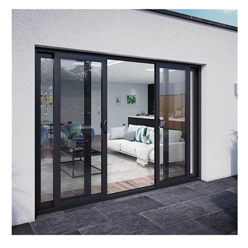 Facade Decoration Solution 70mm Aluminum Sliding Door for Service Apartment Townhouse
