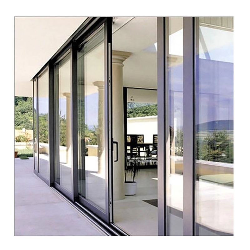 Minimalist Design Style Aluminum Alloy Sliding Doors For Exterior Environment