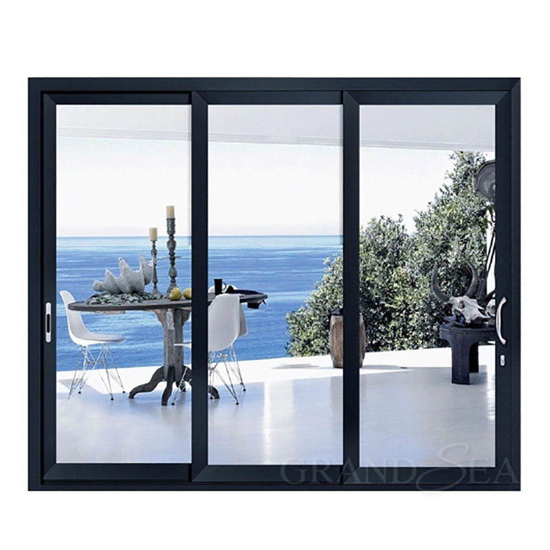 Minimalist Design Style Aluminum Alloy Sliding Doors For Exterior Environment