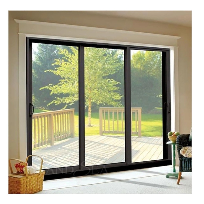 Minimalist Design Style Aluminum Alloy Sliding Doors For Exterior Environment