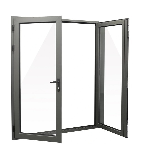 Stainless Steel Screen Netting Aluminum Alloy Casement Doors for R D Hotel Apartment