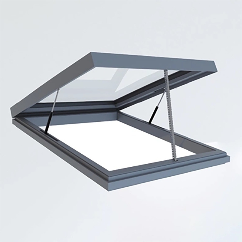 5 27A 55 9A 5 12A 5 Glass Aluminum Fixed Skylight For Level 9 Wind Pressure Resistance