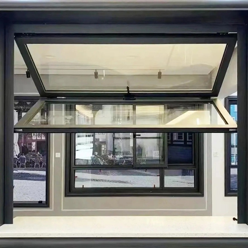 Aluminum Bifold Windows With 1.4mm Aluminum Wall Thickness And 70mm Window Frame Width