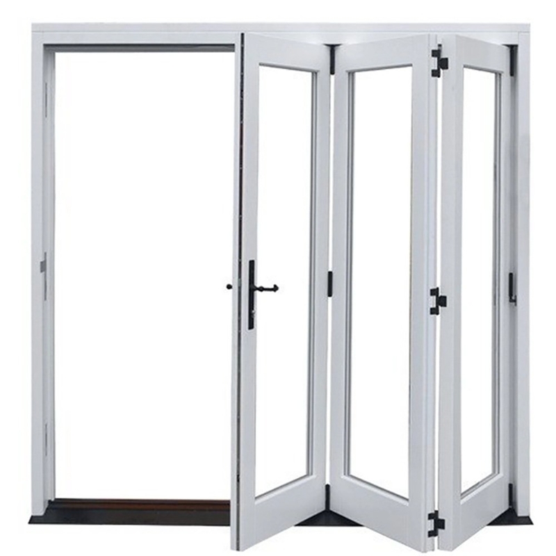 Modern Design Folding Screen Soundproof Glass Aluminium Bifold Windows With ≤2.1 K Value