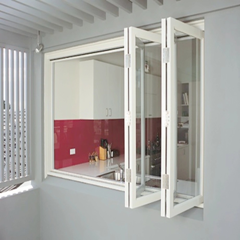 Modern Design Folding Screen Soundproof Glass Aluminium Bifold Windows With ≤2.1 K Value