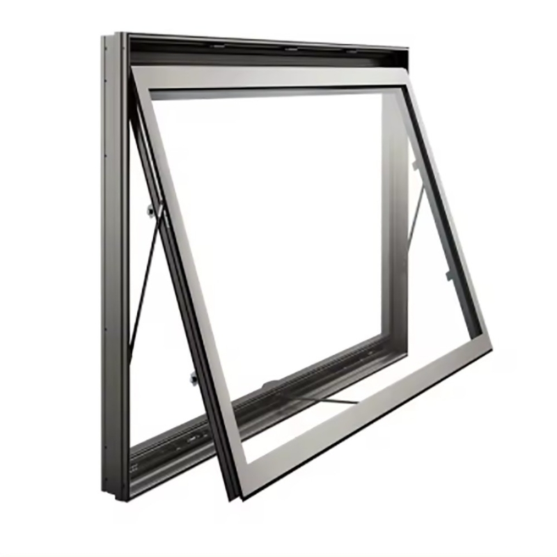 8-Way Seal SKATE Grey And White Aluminium Alloy Awning Windows For End Buildings