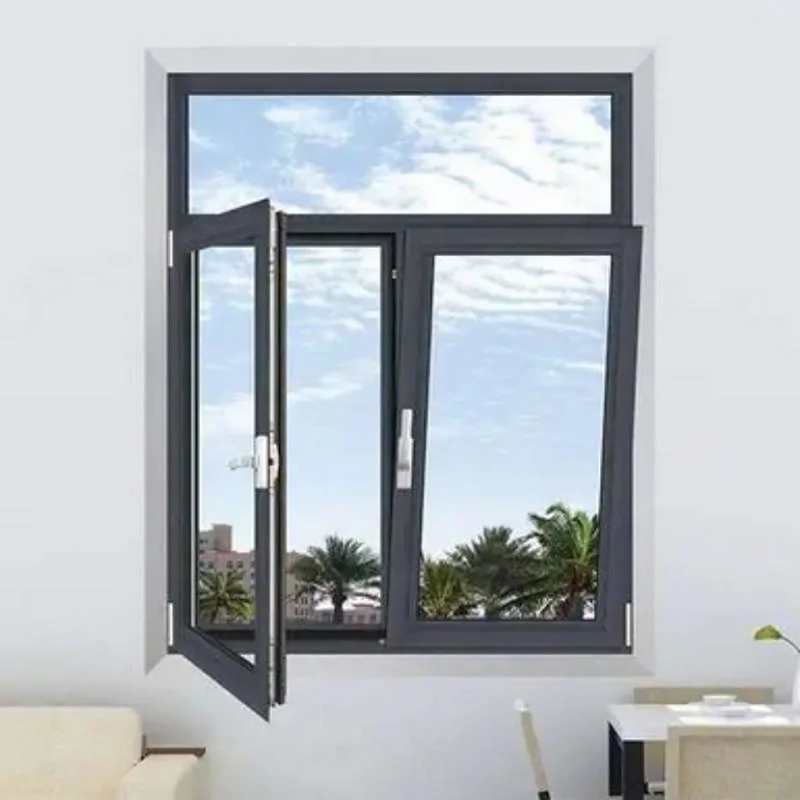 French Casement Glass Windows With 304 Stainless Steel Mesh And SKATE Original Hardware