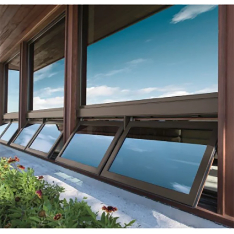 SKATE Customized Colors Powder Coating Aluminum Awning Window with Superior Water Tightness