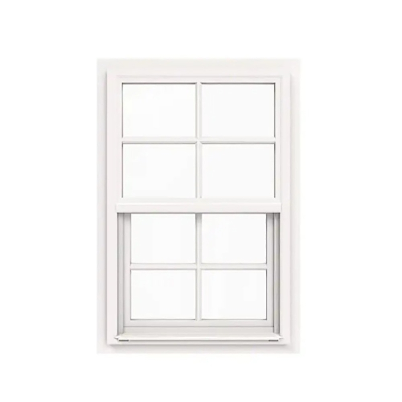 Aluminum Glass Automatic Vertical Sliding Double Hung Windows For Hanging Curtain Type