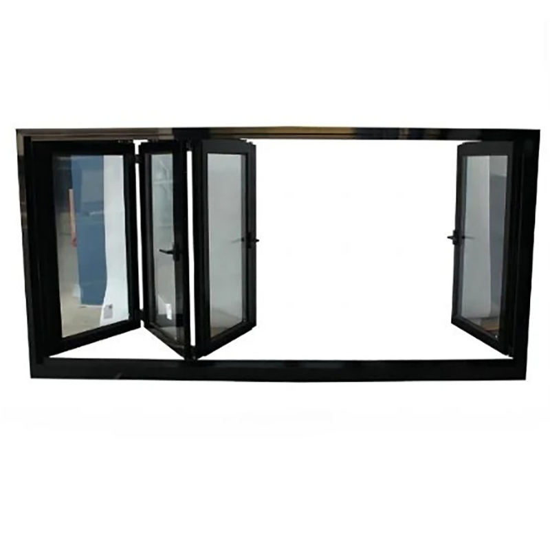 Level 9 Wind Pressure Resistance Bi-Fold Windows Made Of Thermal Break Aluminum Profile