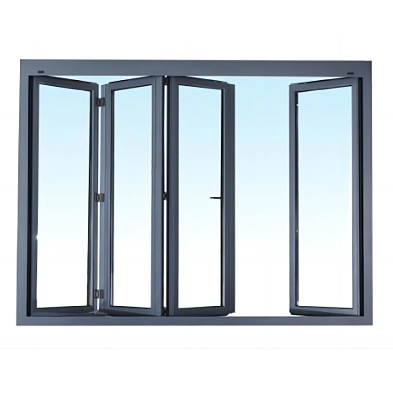 Level 9 Wind Pressure Resistance Bi-Fold Windows Made Of Thermal Break Aluminum Profile