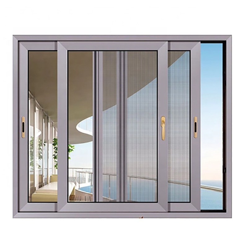 Fashion Style Aluminum Alloy Sliding Window With Horizontal Opening Pattern By R&D