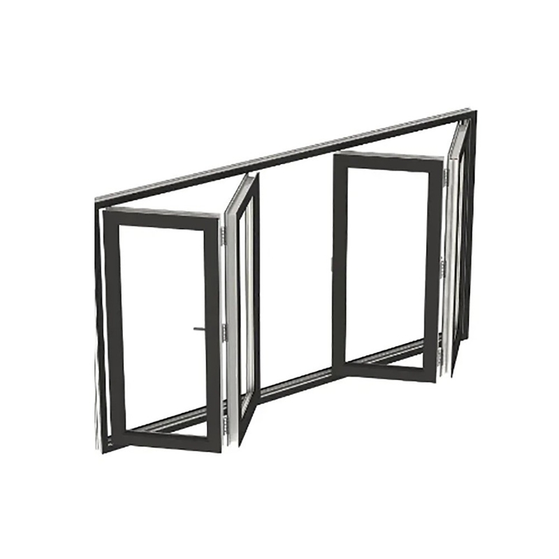 Aluminum Alloy Bi-Fold Windows Soundproof And Wind Pressure Resistant For Distributors