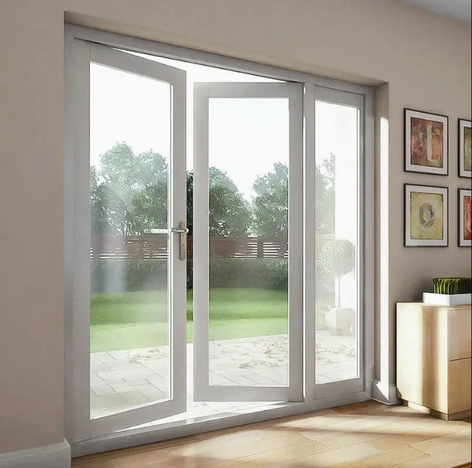 Aluminum Casement Doors With 35 DB Sound Insulation And Optional Color For Living Room