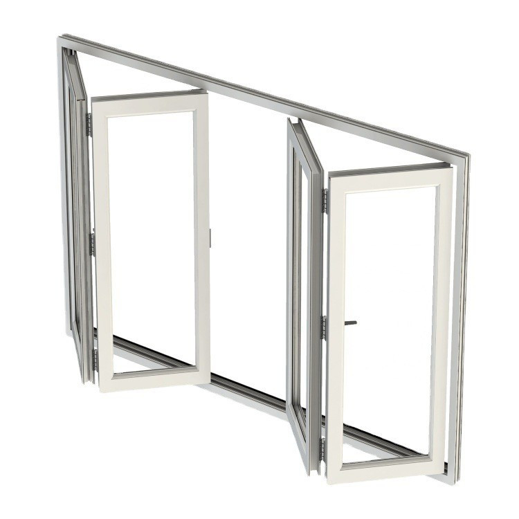 High Performance Aluminum Folding Windows With Modern Process Thermal Break For Bedroom