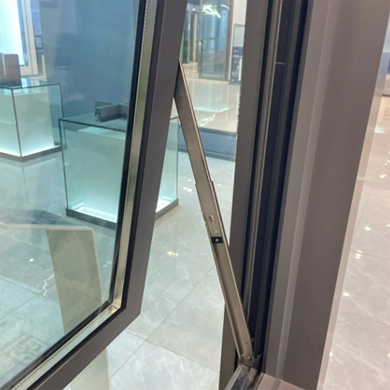 Custom Made Aluminum Top Hung Home Window With Double Glass And Level 8 Air Tightness