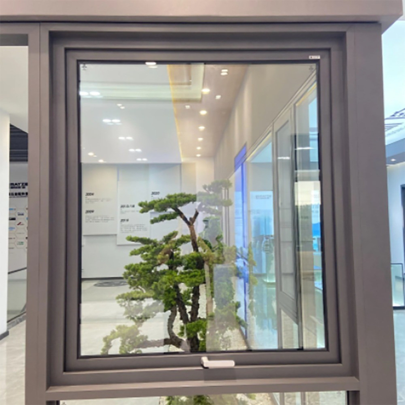 Custom Made Aluminum Top Hung Home Window With Double Glass And Level 8 Air Tightness