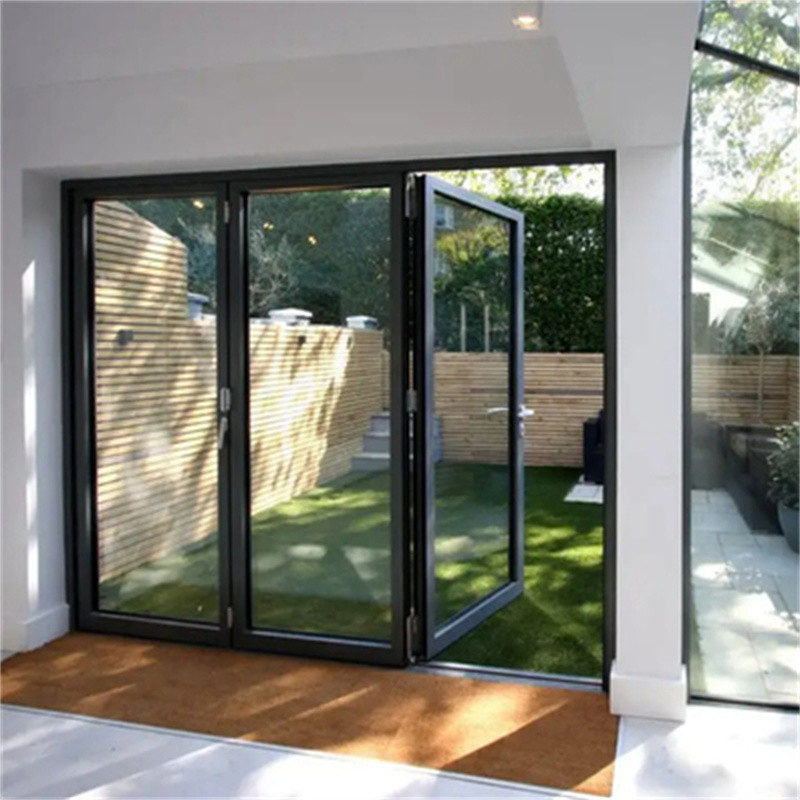 Modern Design Customizable Aluminum Alloy Sliding Doors With 1.1W/(㎡·K) Heat Insulation