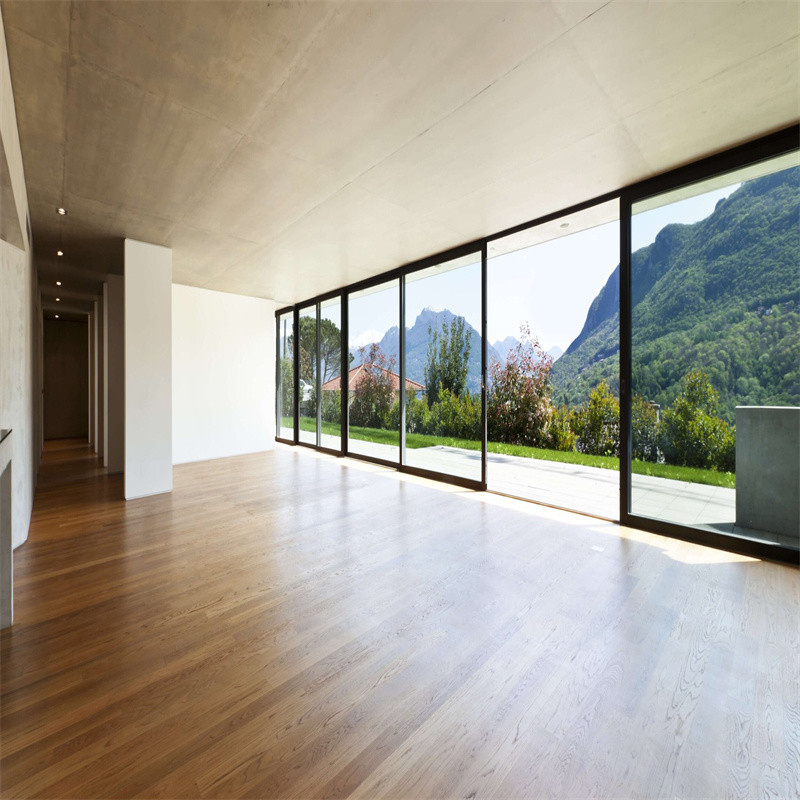 Modern Design Customizable Aluminum Alloy Sliding Doors With 1.1W/(㎡·K) Heat Insulation