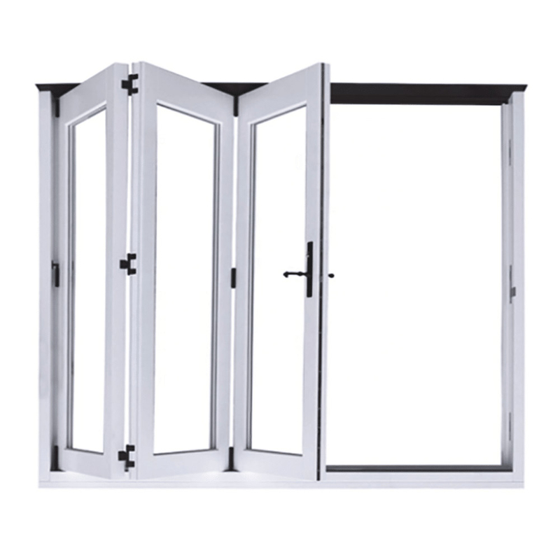 Villa Waterproof Bifold External Aluminium Bi-fold Doors With Level 9 Wind Pressure Resistance