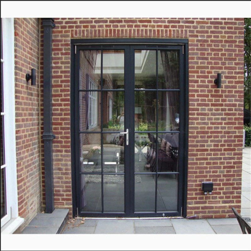 Top Quality Patio Exterior Aluminium Casement Double Glass Door With 8-way Seal Design