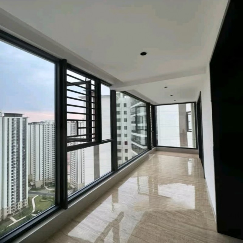 SKATE Durable Aluminium Casement Soundproof Door with Multi-Point Locking System for Home&Commercial Spaces