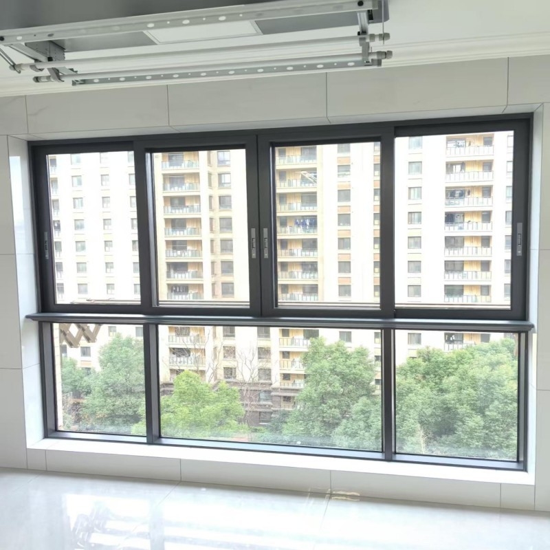 Fashion New Design Aluminum Double Glazed Sliding Window with Low-E Glass for Small Spaces