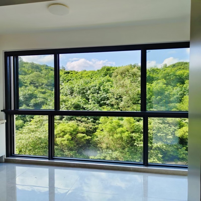Fashion New Design Aluminum Double Glazed Sliding Window with Low-E Glass for Small Spaces
