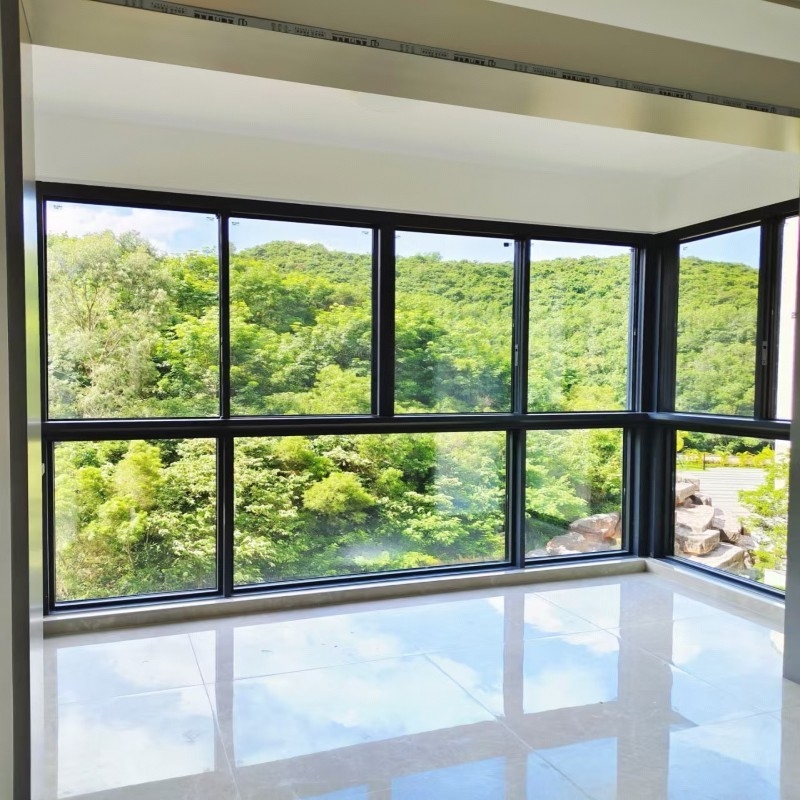 Fashion New Design Aluminum Double Glazed Sliding Window with Low-E Glass for Small Spaces