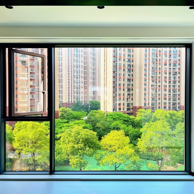 Skate ODM Wholesale White Aluminum French Style Casement Window with Superior Air Tightness