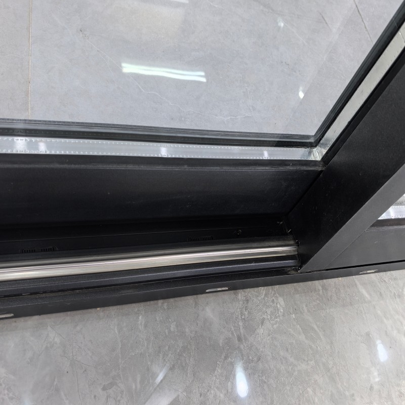 High Light Transmission Aluminium Aluminum Double Glazed Sliding Door with Multiple Tracks for Patio