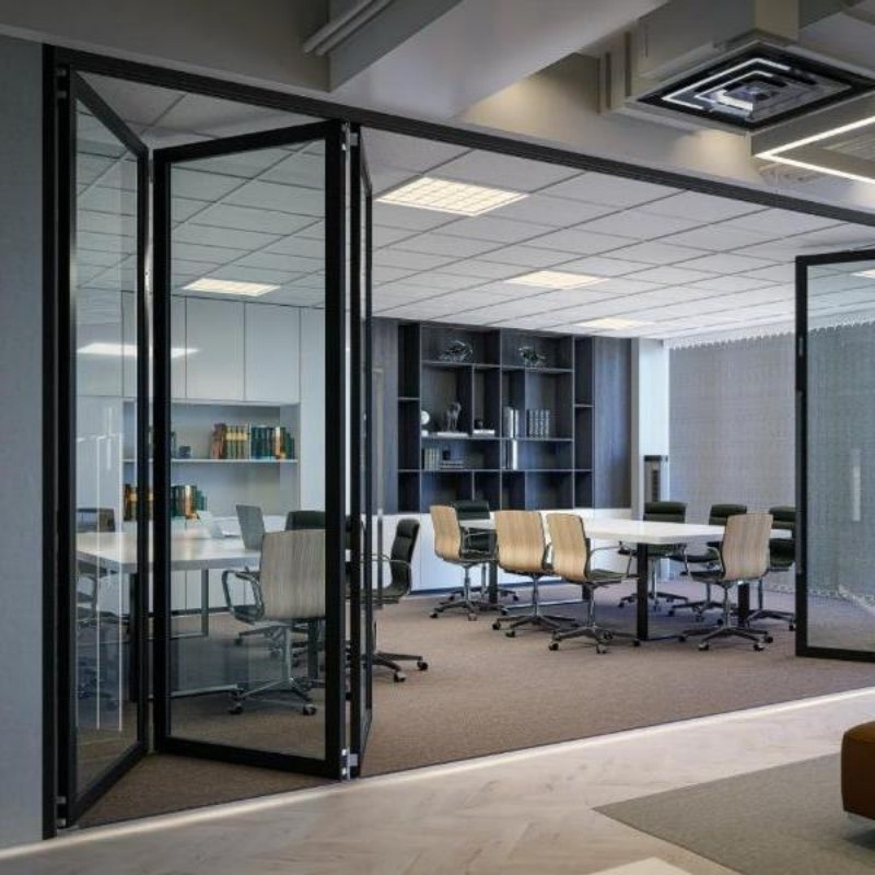 High-Quality Aluminium Glass Aluminum Bi Folding Exterior Patio Doors with Superior Corrosion Resistance