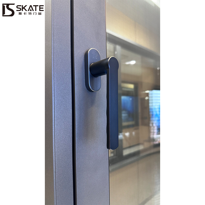 Premium Aluminum Casement Weather Resistance Tempered Glass Window For Homes & Offices With SKATE Original Hardware