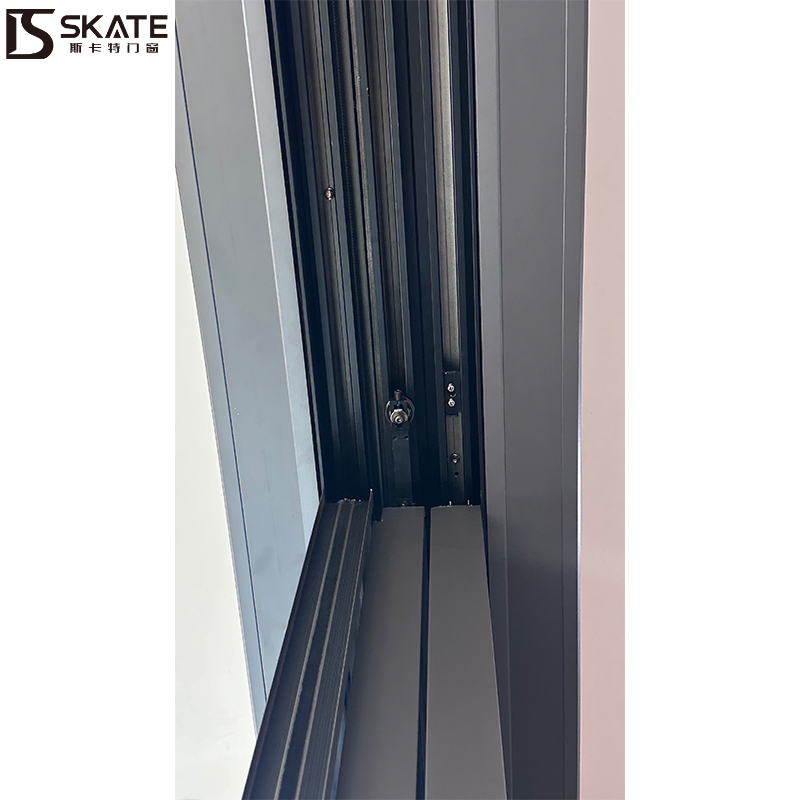Elegant Minimalist Style Slim Frame Aluminium Alloy Sliding Door with Low-E Glass for Kitchen