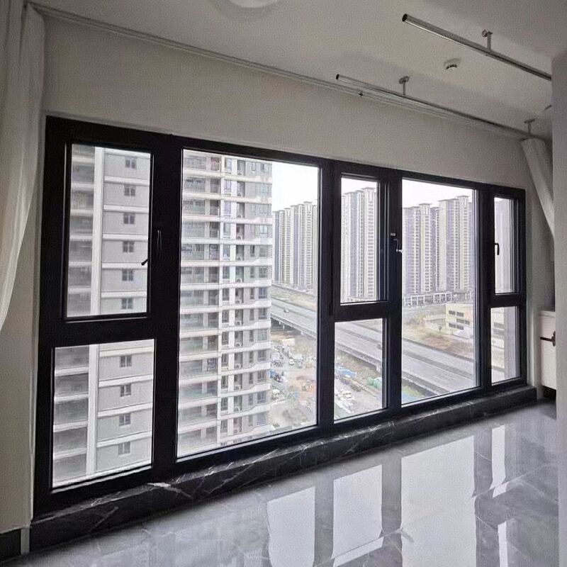 NFRC Certified Aluminum Casement Window with 5+27A+5 Glass and SHRC 0.22 for Modern Homes