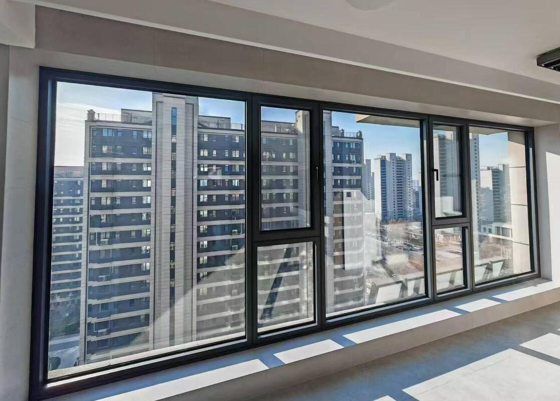 Low Maintenance Aluminum Casement Window with 5 Years Warranty and 0.26 U-Factor Thermal Break Design